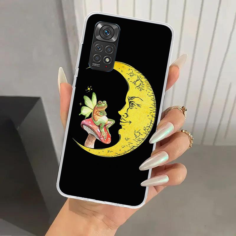 Cottagecore Frog Mushroom Kawaii Phone Case for Xiaomi Redmi Note 15 14 14S 13 12S 12 Pro 11S 11 Plus 11T 11E 10S Soft Funda Pri