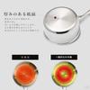 RUSTELA Commercial Stainless Steel Saucepan with Induction Dishwasher Safe Lid, 18cm, 2.5L Capacity, Three-Layer Construction, Compatible,