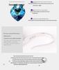 Korean Ocean Heart Blue Crystal S925 Silver Women's Earrings