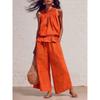 Bohemian Style Womens Sleeveless Twopiece Set With Polyester Fabric For Casual Summer Wear