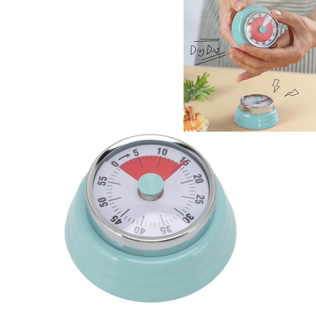 Magnetischer Runder Timer 60 Minuten Visueller Countdown-Timer für Lehrer Klassenzimmer Kinder Hausaufgaben Lesen Erwachsene Kochen Fitnessstudio