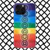 Yoga Chakra Spirituelle Energie Universum Handyhülle für iPhone 17 Air 16 16E 15 14 Plus 13 Mini 12 11 Pro Max 7 8 + SE 2020 Weich Co