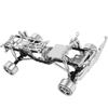 RC Car Chassis Frame Kit Aluminium Alloy Frame with Wheel Hubs for   SCX24 C10 1/24 RC Car