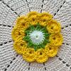 Handmade Crochet Flower Coaster Heat-Resistant Cup Mat for Mugs Glasses Soft Non-Slip Absorbent Table Protector Mat Cute Kitchen Desk