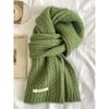 Wool Blended Knitted Scarf for Women In Winter Korean Style Soft and Waxy Fashionable Versatile Warm Student Couple Autumn and Winter Scarf for Men