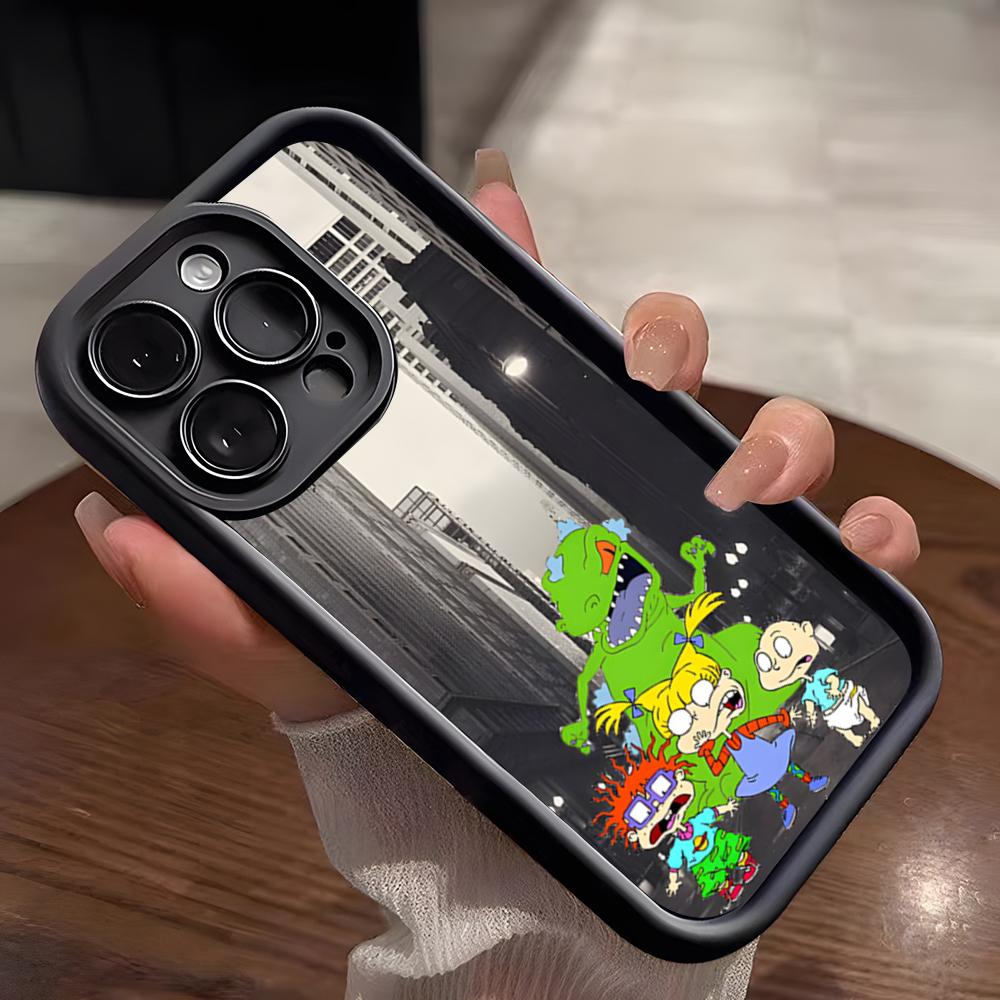 

Cartoon R-Rugrats Phone Case For IPhone 17 Pro Max 15 Pro 16 14 Plus 12 13 Mini 11 Pro Shockproof Soft Cover iPhone 16
