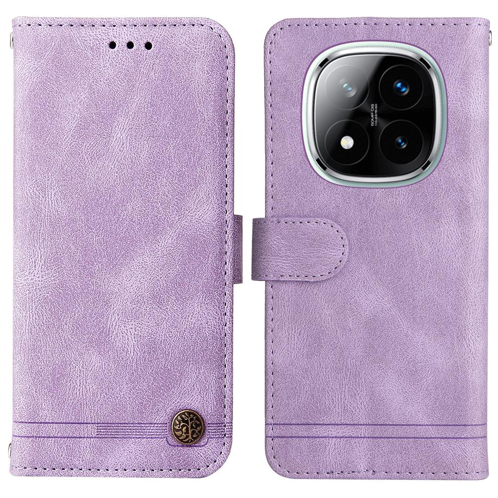 For Xiaomi Redmi Note 14 Pro+ 5G/Note 14 Pro 5G/Poco X7 5G Leather Wallet Cases Skin Touch Phone Cover Stand with Strap