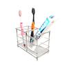 304 Stainless Steel Bathroom Toothbrush Holder Toothpaste Holder, Multi-slot Bathroom Accessory Organizer Storage Box