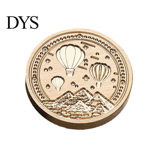 Metal Seal Heads for Scrapbooking Wax Sealing Copper Stamp Head, with Detailed Relief Texture, Round DIY Crafting Shaped Durable Brass Wedding