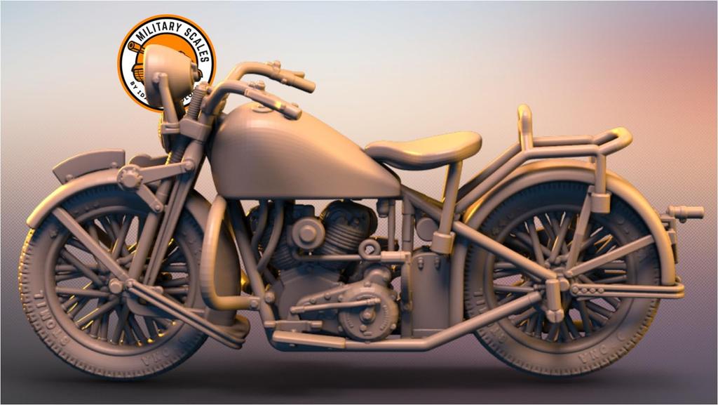 IDAP Technology Polish Sokol 1000 Military Motorcycle 3D Printer Kit PD48173 1/48