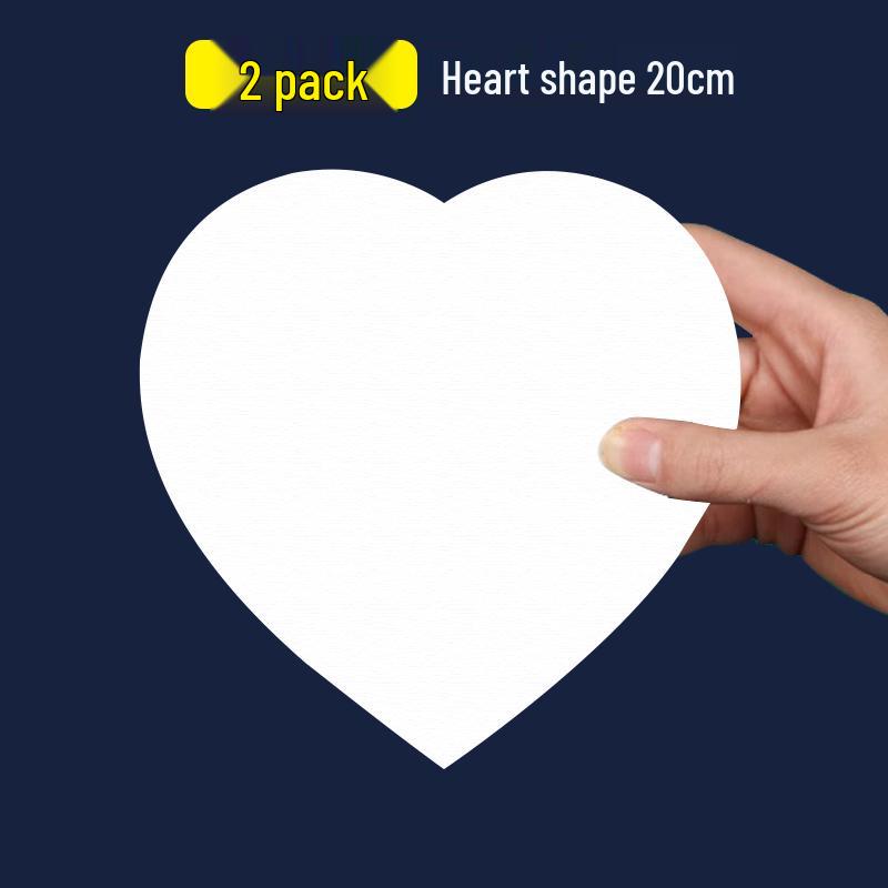 Irregular Round Cotton Linen Canvas Frame for Children's Acrylic and Oil Painting - Oval/Heart Shapes