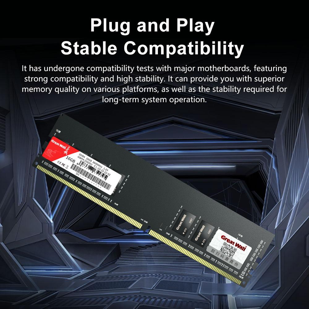 Memory module Great Wall GWP4 DDR4 3600MHz 8GB/16GB desktop memory module