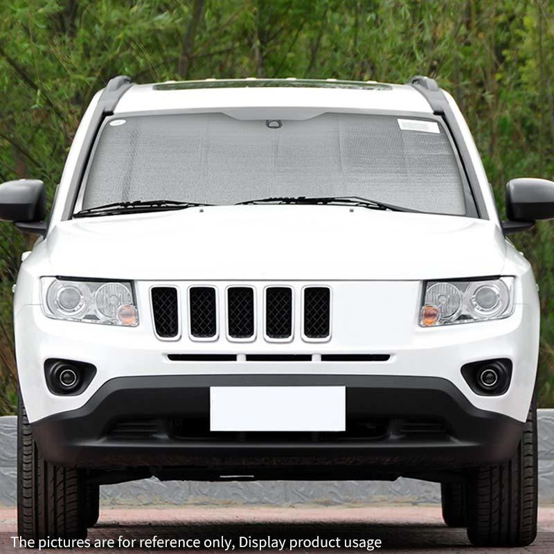 Car Front Windshield Sunshade Window Shade Foldable Sun Visor Cover Fit for Jeep Compass 2007-2016 Car Interior Accessories