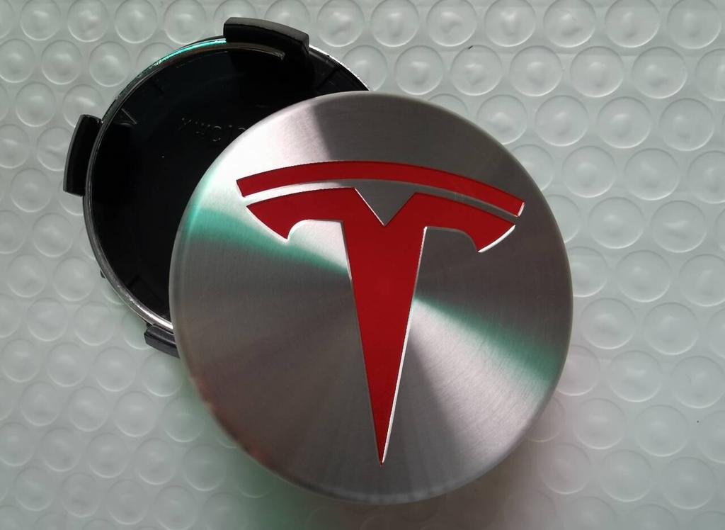4pcs 56mm Car Wheel Center Hub Decorative Caps for Tesla Model 3 Y S X Badge Wheel Lug Nut Protective Cover