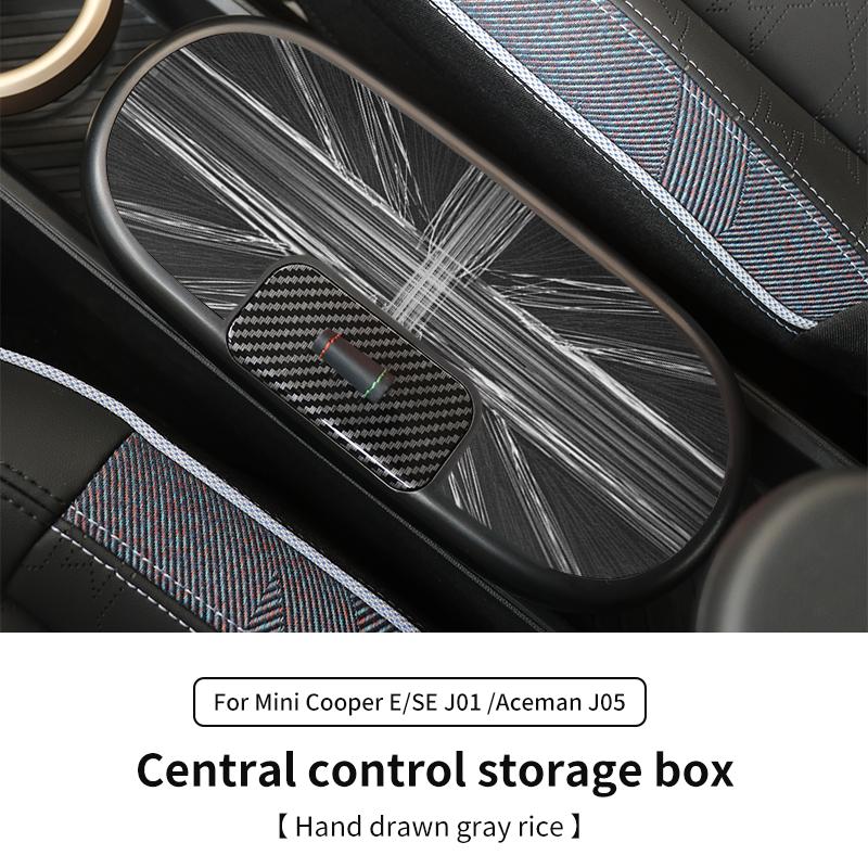 Centralny Schowek Sterujący Dla BMW Mini Cooper E/SE J01 J05 Aceman 2024 2025 Schowek w Centralnym Podłokietniku Akcesoria Samochodowe