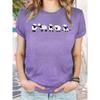 Cute Striped Sheep Women's Tee - Farm Animal Graphic, Casual Green Top