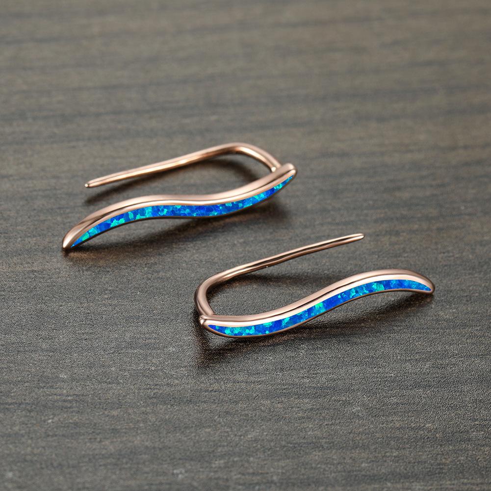 

Минималистичные серьги в форме волны шторма S женские Ins европейские и американские мини-серьги модные для работы