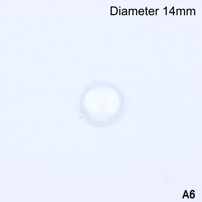 8-44 Mm Round Transparent Acrylic Plano-Convex Lens Flashlight Led Lens Focusing Torch Accessories Magnifying Glass Convex Lens