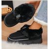 Fashion Warm Thicken Plush Cotton Shoes Women 2025 Winter Non Slip Thick Bottom Snow Boots Woman Slip On Chunky Platform Ankle Botas