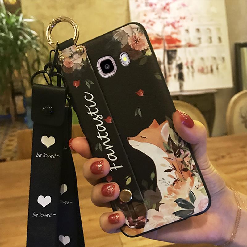 

Задняя крышка с ремешком на запястье, чехол для телефона для Samsung Galaxy J510/J5 2016/J5108, модный дизайн, подставка, защитный шнурок, кольцо Samsung Galaxy J510/J5 20