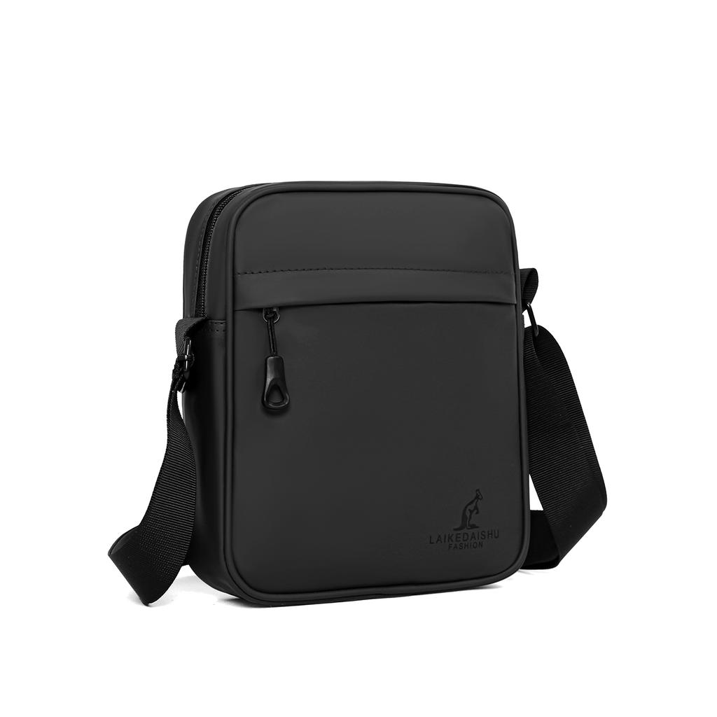 Unisex Lightweight Crossbody Bag – Solid Color Small Shoulder Sling with Phone Pocket for Everyday Carry