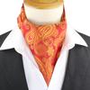 Pánská kravata Žakárová Květinová Paisley Pánská kravata Svatba Formální Ascot Šátek Samozavazovací Britský Gentleman Polyester Měkká kravata Luxusní