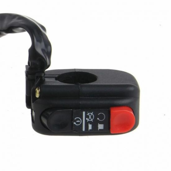 7/8" Motorcycle Handlebar Engine Control Ignition Switch On Off Button Starter