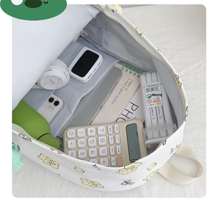 Chic Cartoon Backpack: Cute, Lightweight, High-Capacity Schoolbag & Sweet Casual Style for Students