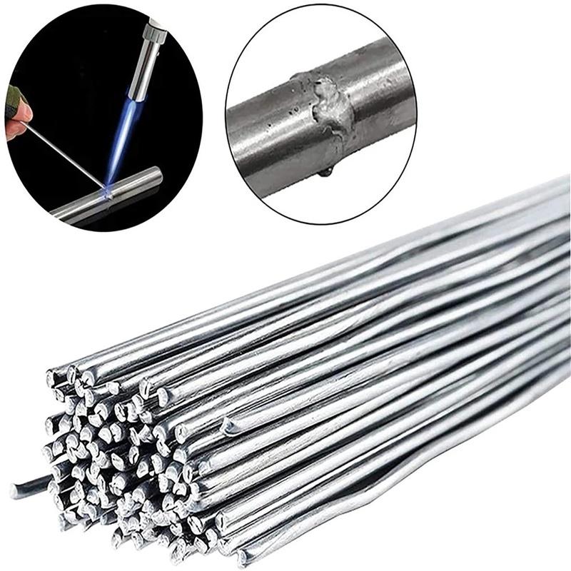 10/20Pcs Aluminum Welding Wire Solid Core Easy Melt Indust Aluminum Weld Bars Low Temperature Welding Rods Repair for Soldering Bicycle Locomotive