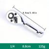 Compact Dual-Size 72-Tooth Ratchet Wrench with Short Handle - Fast, Efficient Auto Repair Tool