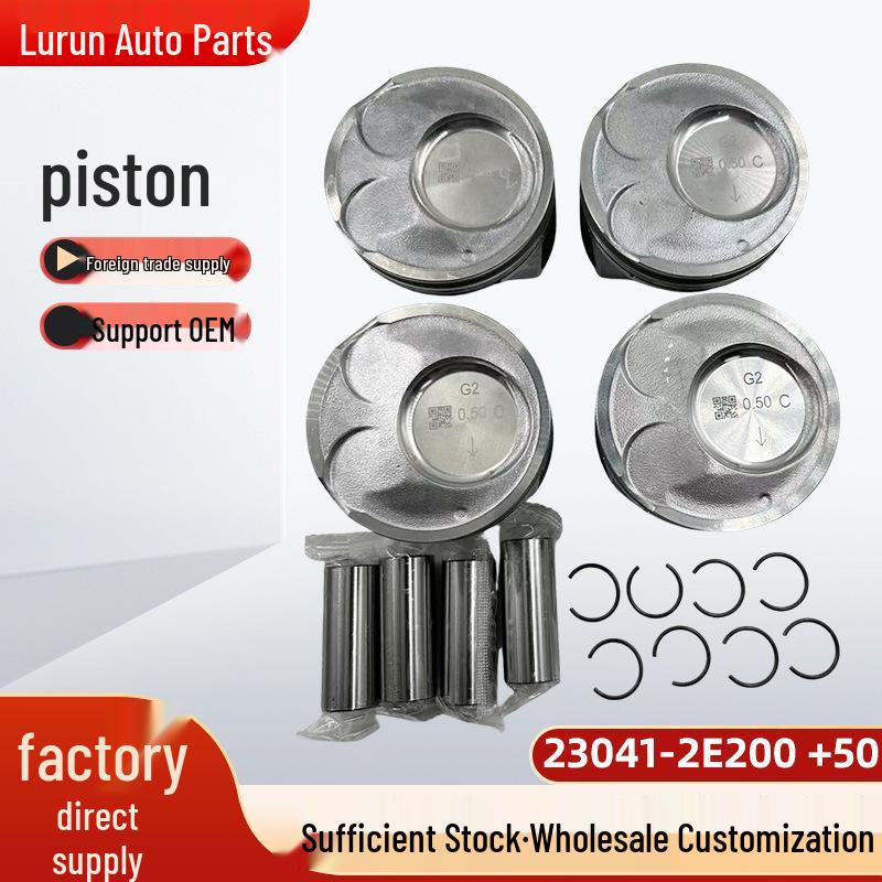 Engine Piston 23041-2M012 for Korean Car; Compatible with Piston Assembly 23410-2G200 +50