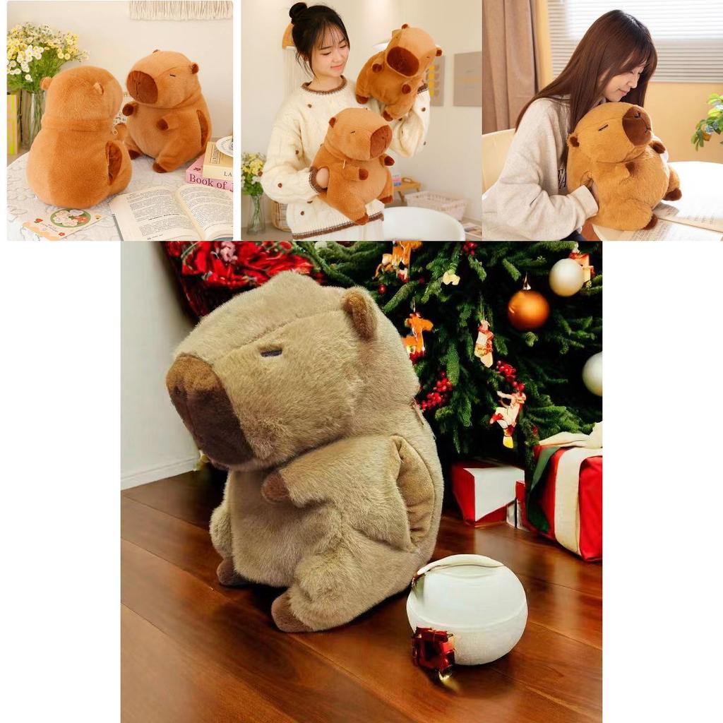 Soft And Cozy Capybara Plush Toy For Winter Hand Warmer And Cuddle Buddy Gift