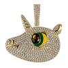 Popular Fashion and Personalized Unicorn Pendant From Europe and America Cute Color with Big Eyes and Micro Inlaid Zircon