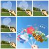 Multi-functional Plastic Transparent Fan Round Unfinished Blank Painting Fans Handheld Thicken Graffiti Fans DIY