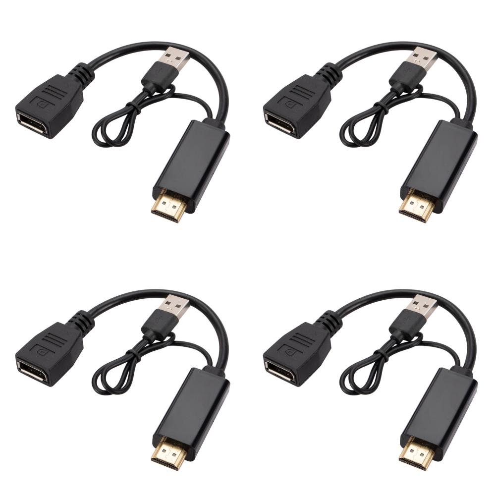 

Совместимый с HDMI кабель DisplayPort 4K@60Hz 2K@120Hz с USB-кабелем питания