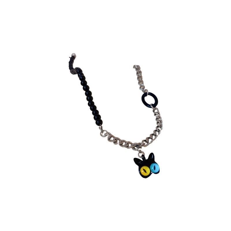 Dopamine Acrylic Cartoon Kitten Hip-Hop Necklace
