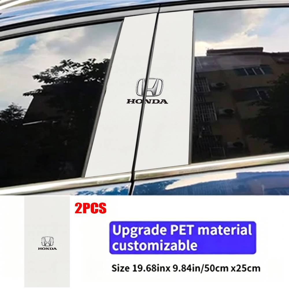 FOR HONDA Car Sticker Auto B-pillar Center Column Decor Cover Scratches Waterproof Sunscreen Vinyl Decals Accessories XL0