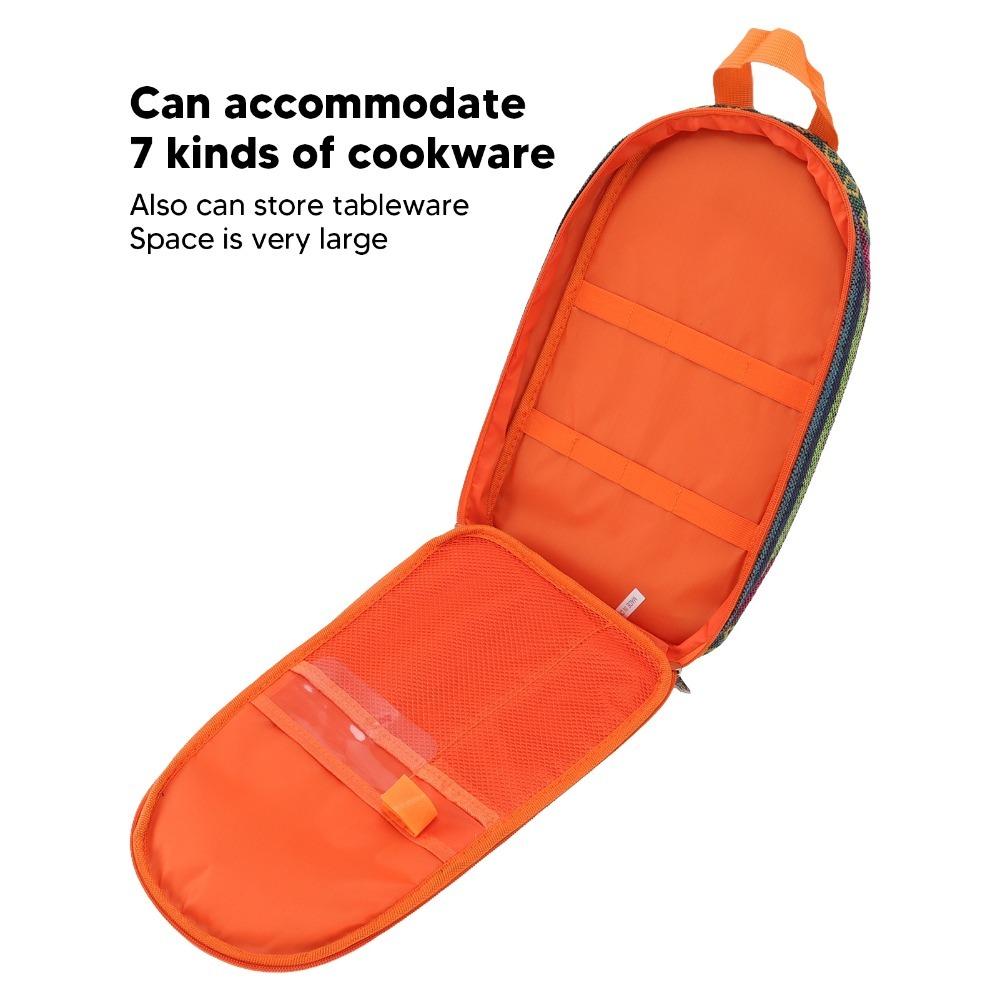 

Portable Camping Utensil Bag Oxford cloth Camping Cookware Travel Bag Camping Ethnic Style