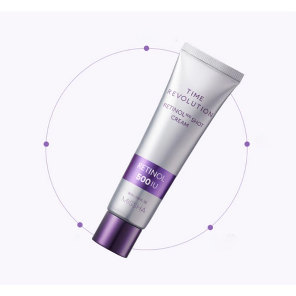 MISSHA Time Revolution 500 Shot Cream 60ml – Intensive Reparaturcreme, Straffende Pflege, Hautstärkende Formel, Koreanisch