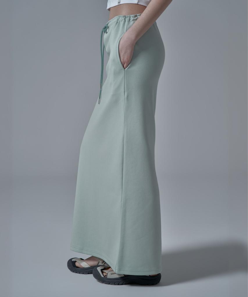 War For Woman Wsk-04 String Banding Long Skirt_Mint