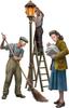 MiniArt Street Workers Figure Set Figures Plastic Model Kit MA38081 1/35 (3 Included)