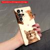 2DFlat Samsung phone case Cute Kittens Love Design Phone Case Applicable to Galaxy S23 S24 S25ULTRA S26 A12 A14 A15 A16 A54 A55