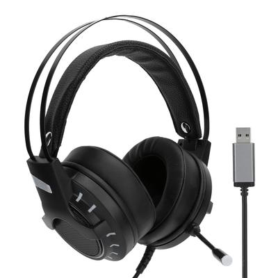 K3 7.1 Gaming-Kopfhörer Kabelgebundenes Surround-Sound-Headset Kopfhörer mit Mikrofon LED-Licht