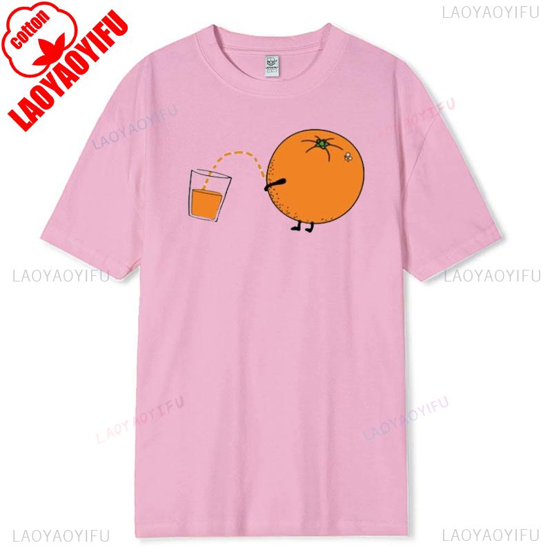 Orange Funny Tshirt Cool Casual Graphic Tee for Men Women Vintage Soft Cotton Tumblr Style Trendy Streetwear Funny Quote T Shirt