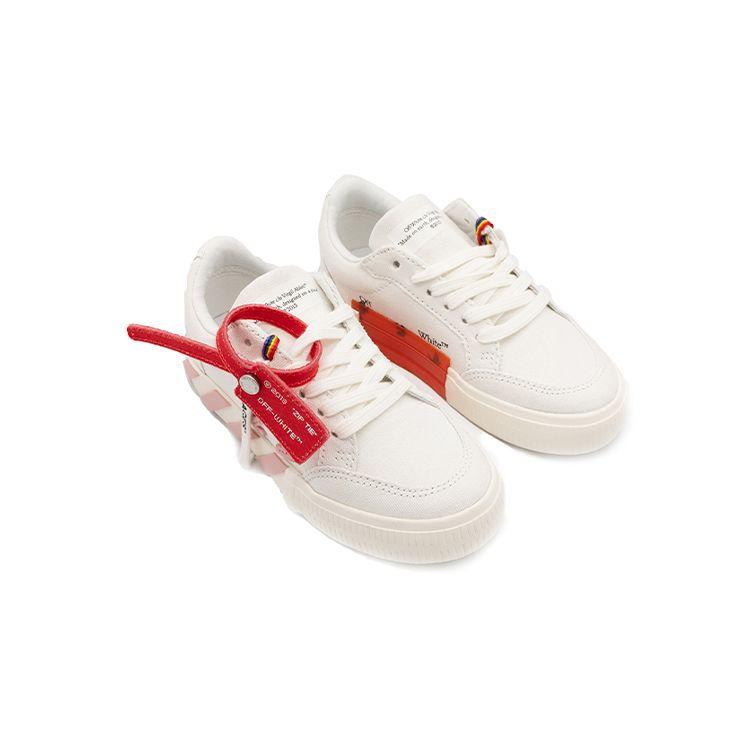 OFF-WHITE Vulc Low White Red (Kids) Kids Sneakers OGIA001F21FAB0010125