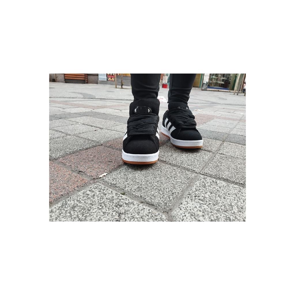 Simple And Stylish Black Sports Shoes - White Stripes, Casual And Sports Use