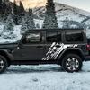 2PCS Car Side Door Stickers Scratch-resistant Protection For Jeep Wrangler JK JL Vinyl Film Auto Decal Tuning DIY Accessories