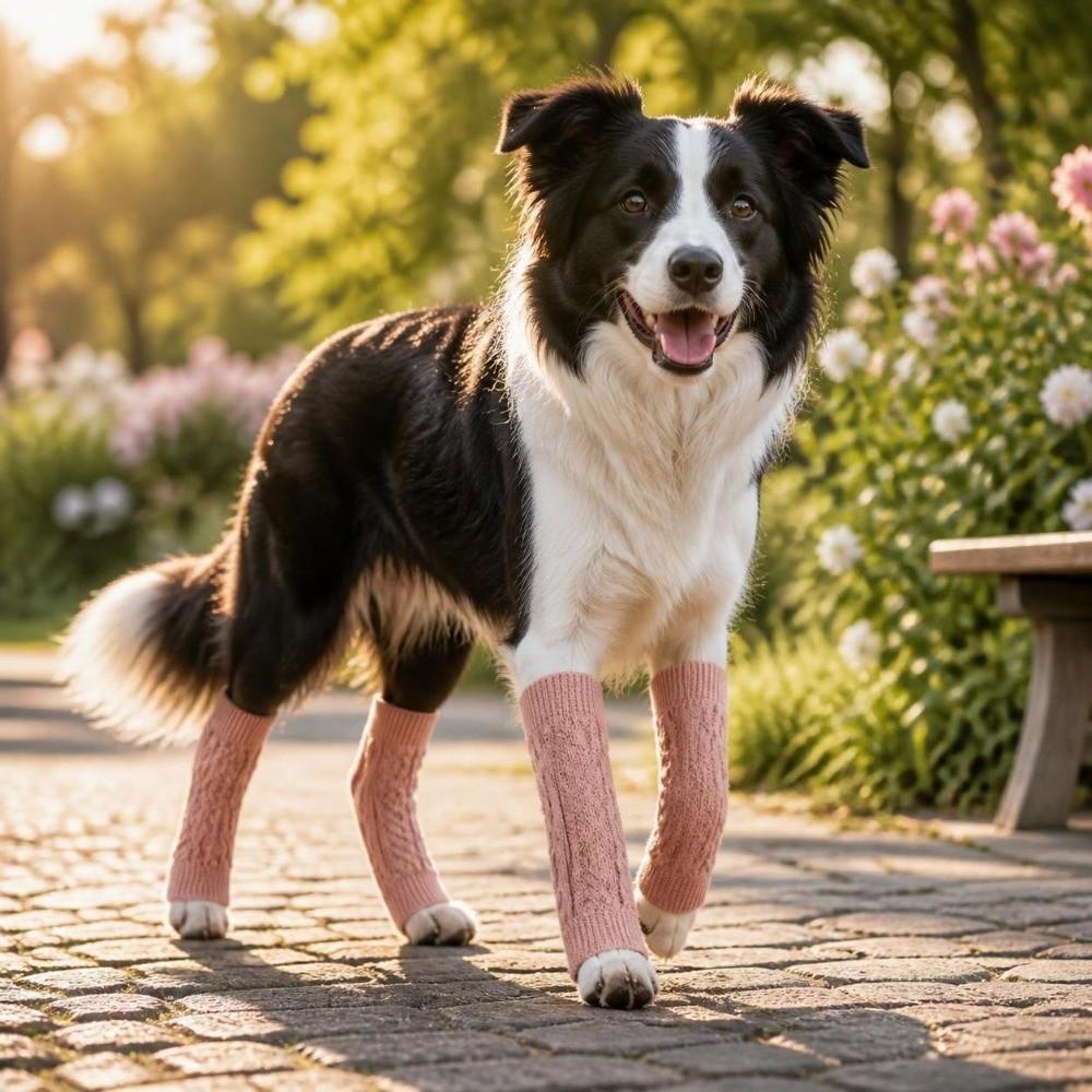 4Pcs Joint Protection Dog Elbow Cover Stretchy Pet Leg Warmer Comfortable Dog Knee Protector Sports