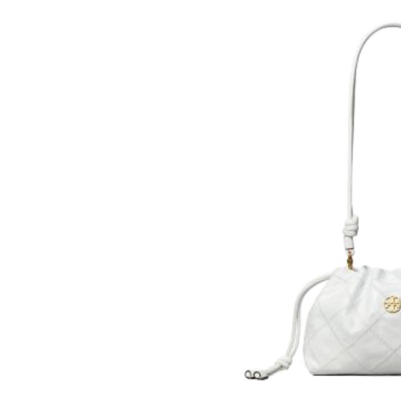 Tory Burch Willa Detachable Shoulder Strap Gold Logo Shoulder Bag Women Shoulder Bag White 166183-100
