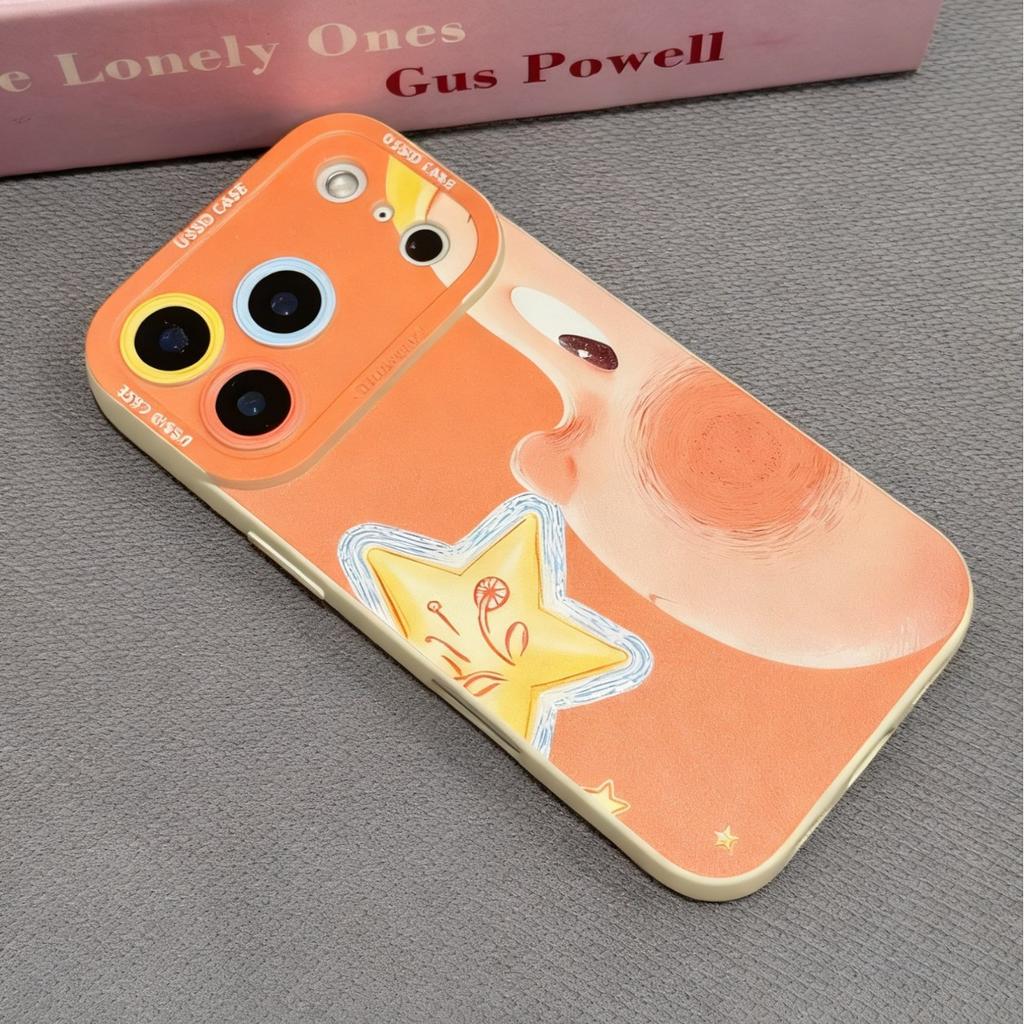 Side Face Star Doll Suitable for Apple 17promax Mobile Phone Case 14 with Lanyard 13 Chain Iphone16 Cartoon 15 Sets